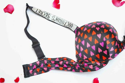 Victoria Secret's Pushup Hearts Bra Set