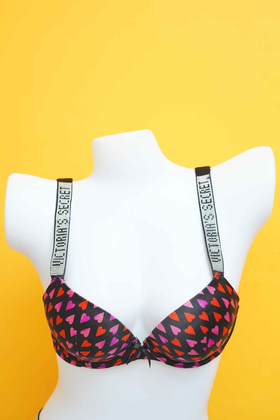 Victoria Secret's Pushup Hearts Bra Set