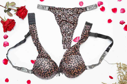 Victoria Secret's Pushup Hearts Bra Set