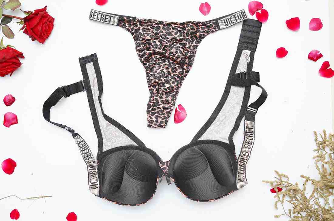 Victoria Secret's Pushup Hearts Bra Set
