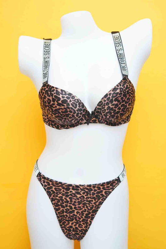 Victoria Secret's Pushup Hearts Bra Set