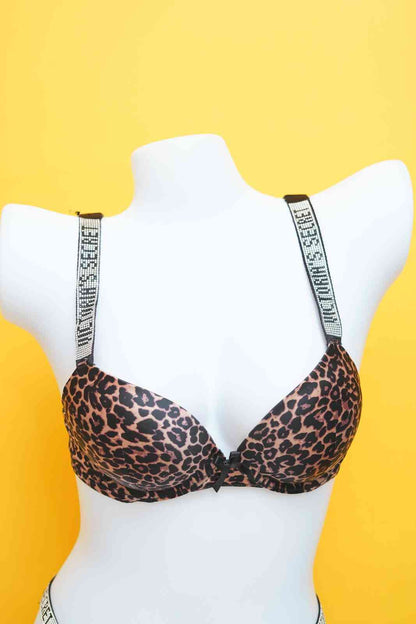 Victoria Secret's Pushup Hearts Bra Set
