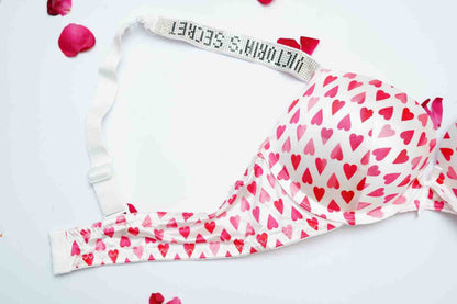 Victoria Secret's Pushup Hearts Bra Set