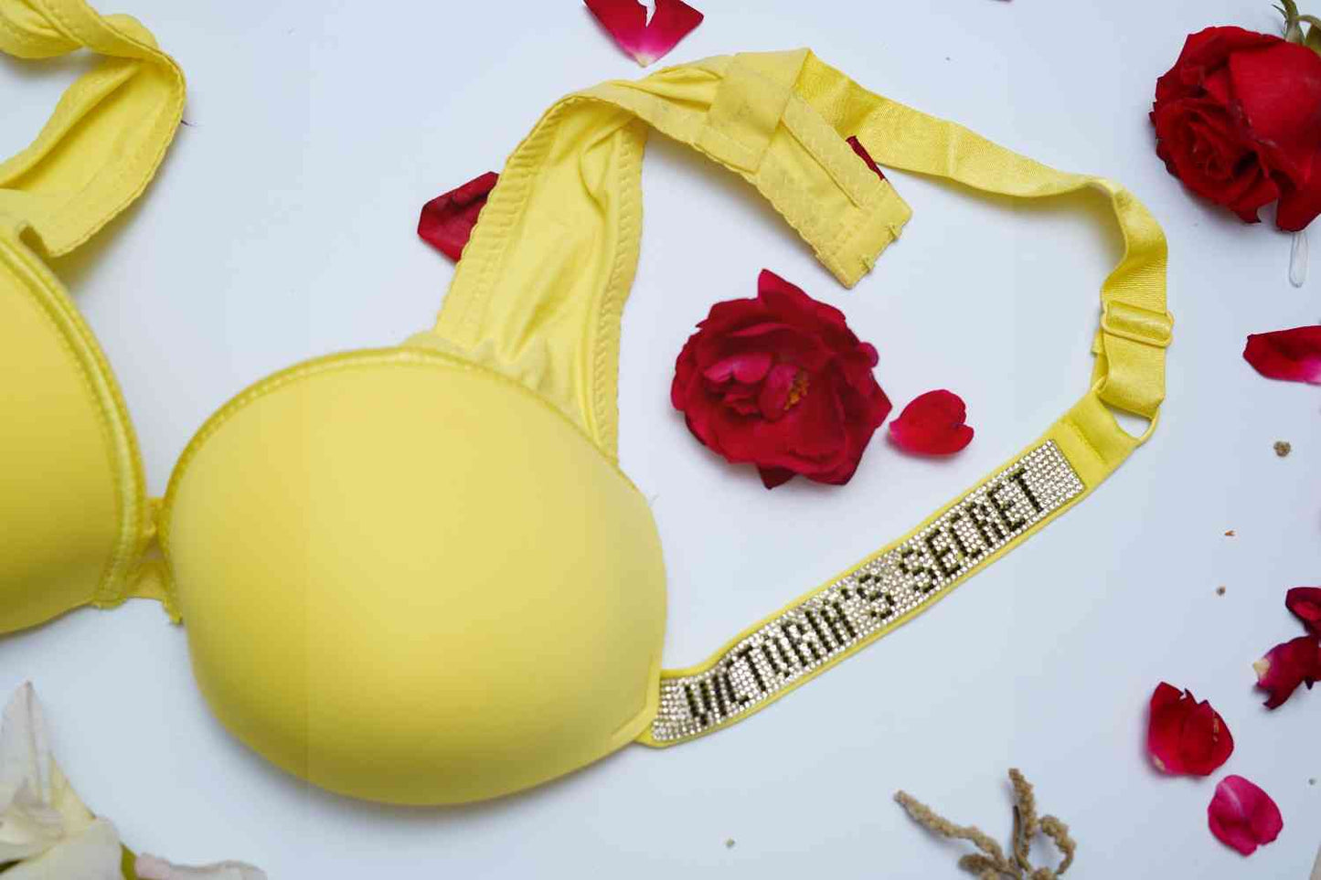 Victoria Secret Crystal Strap Bra & Thong Set