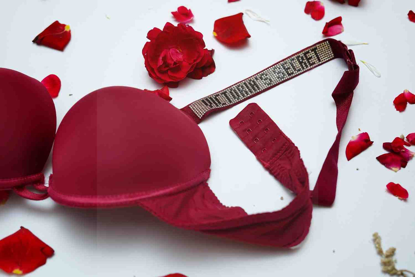 Victoria Secret Crystal Strap Bra & Thong Set