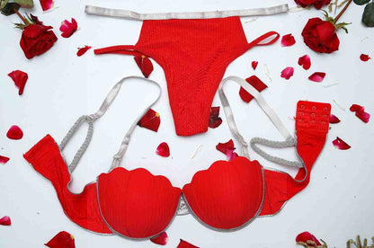 Feminique Lingerie set with shell-shaped cups