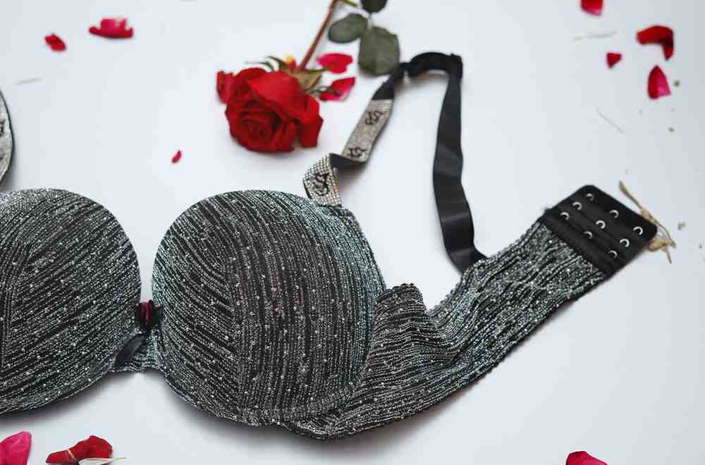 Sparkle Victoria Secret Pushup Bra and Thong Set