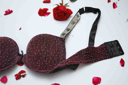 Sparkle Victoria Secret Pushup Bra and Thong Set