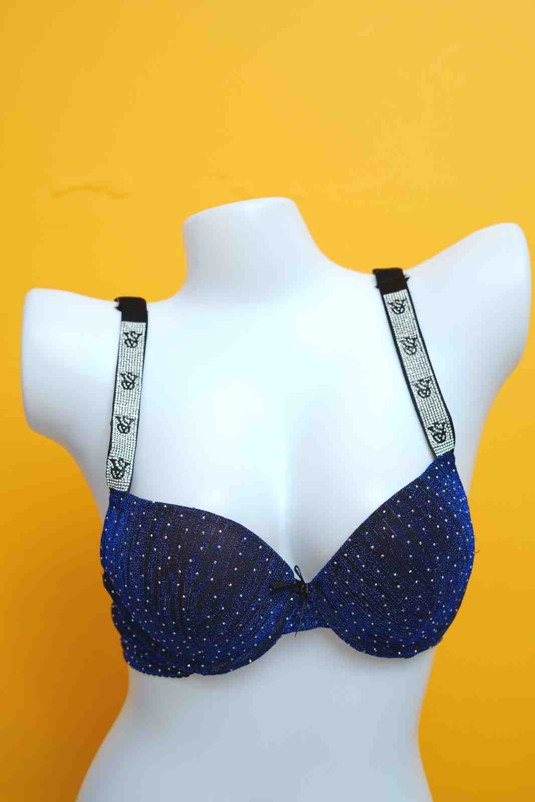 Sparkle Victoria Secret Pushup Bra and Thong Set