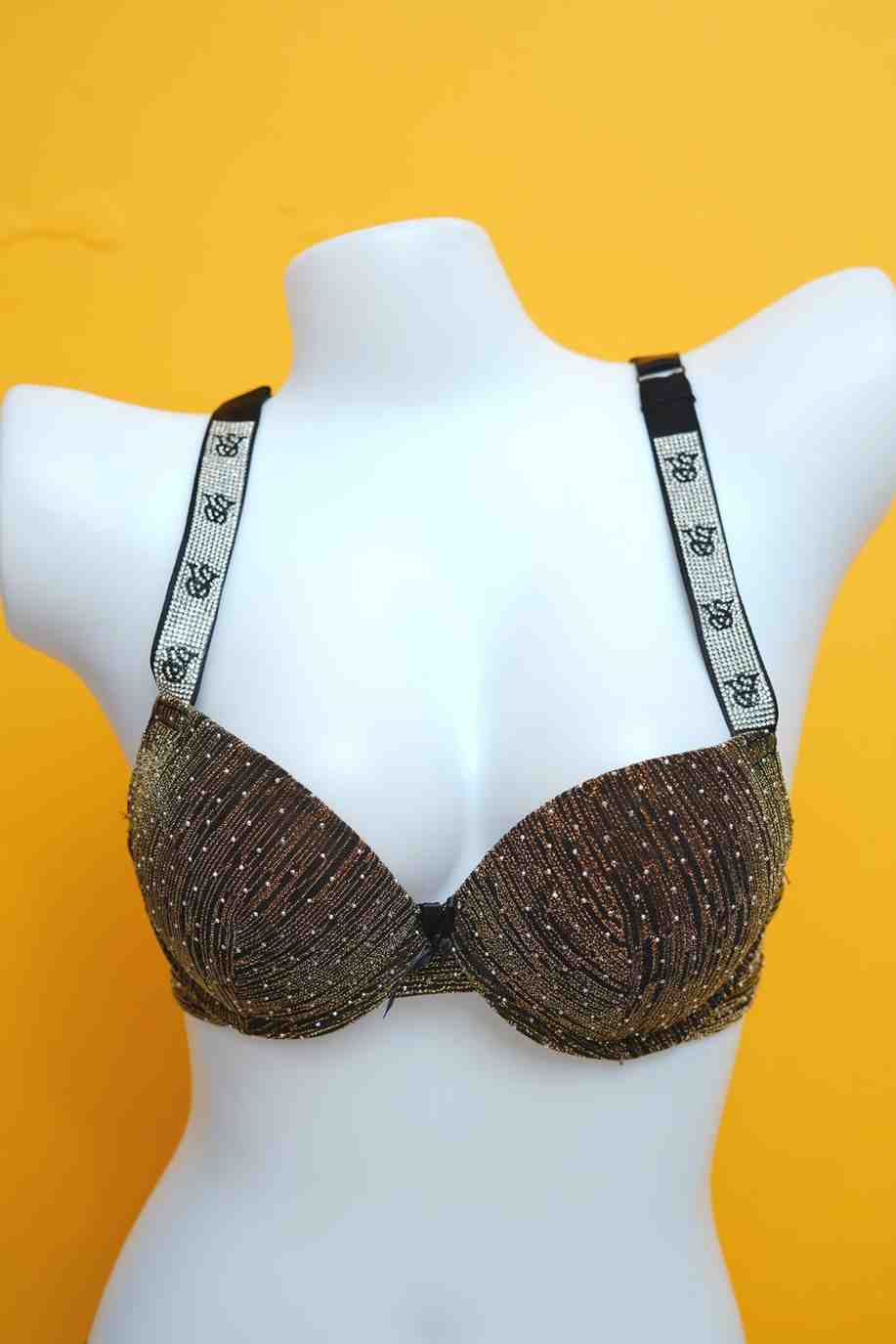 Sparkle Victoria Secret Pushup Bra and Thong Set