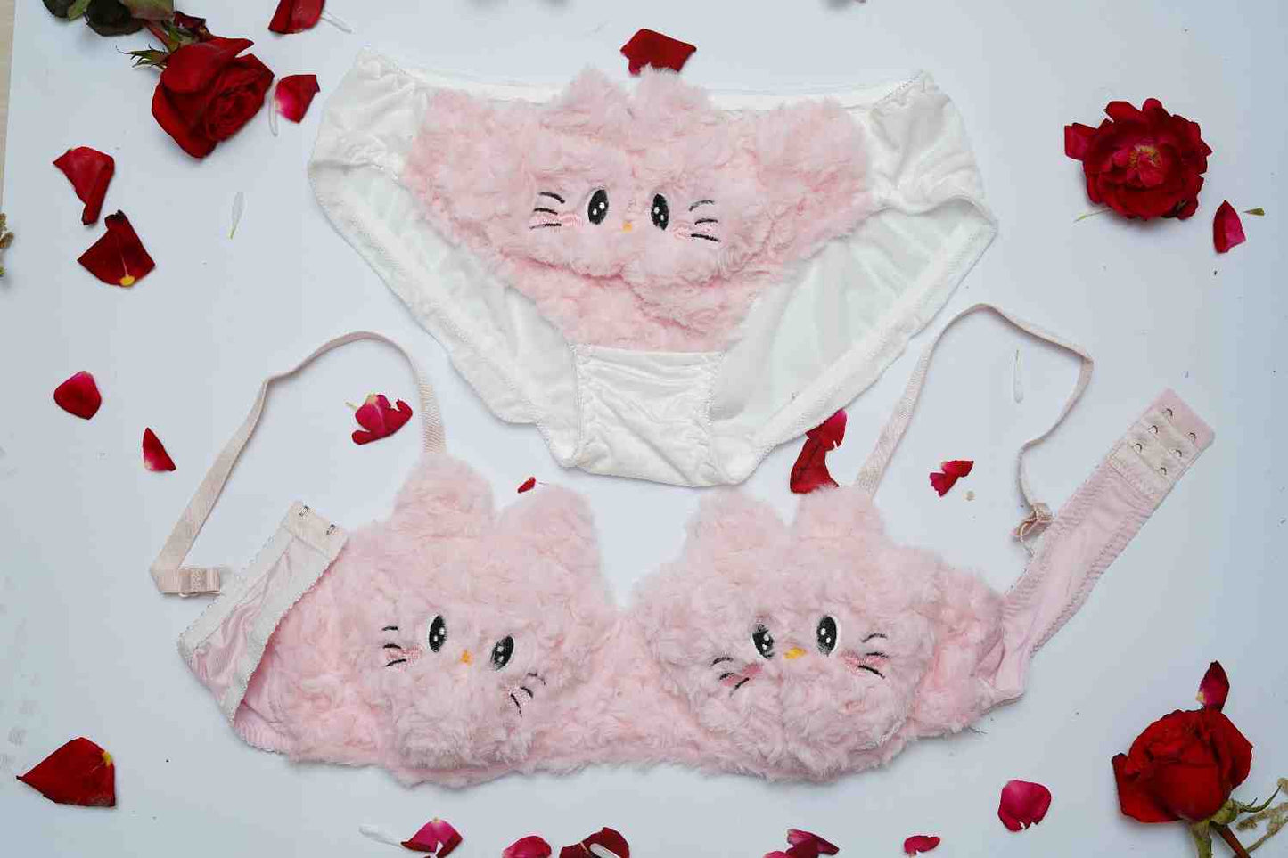 Feminique Cute Kitty Princess Bra and Panty Set