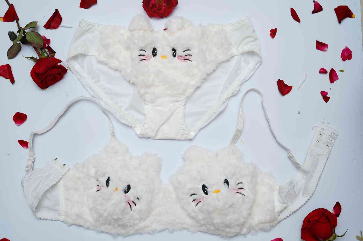 Feminique Cute Kitty Princess Bra and Panty Set