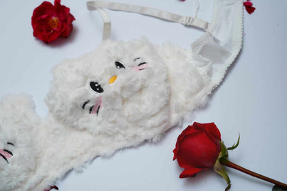 Feminique Cute Kitty Princess Bra and Panty Set