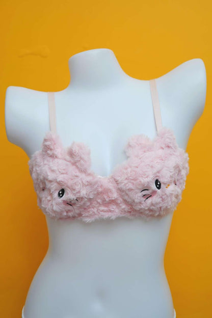 Feminique Cute Kitty Princess Bra and Panty Set