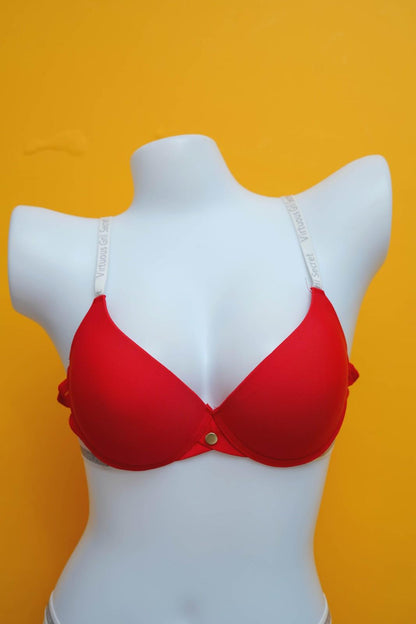 Light padded half-net bra and panty set