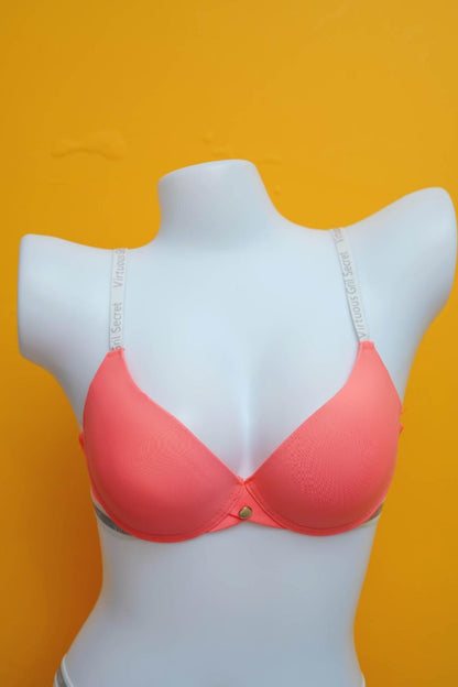Light padded half-net bra and panty set