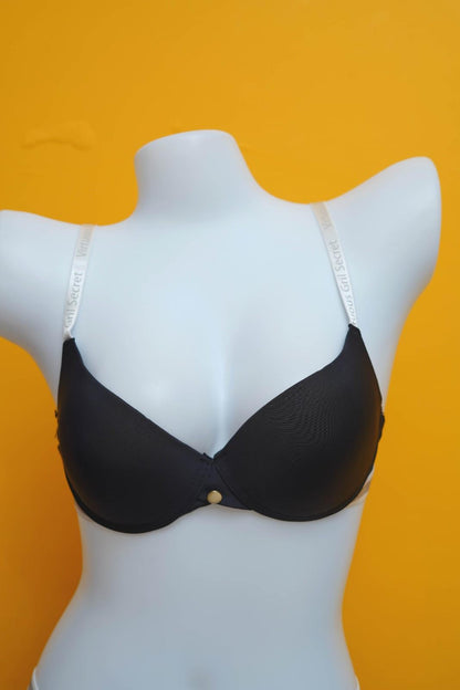 Light padded half-net bra and panty set