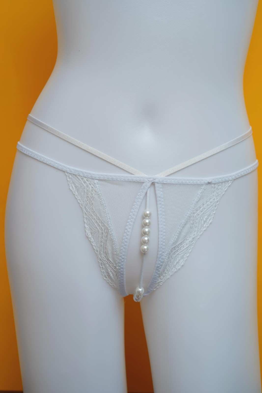 Feminique Lace women's Erotic Panties with Pearl