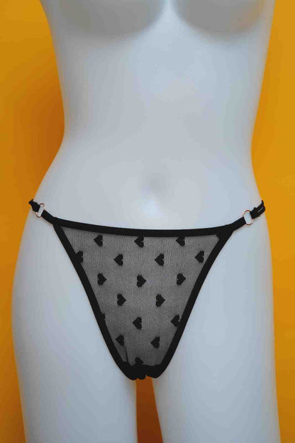 Lace Thin String High Cut Transparent Sexy Net Panty