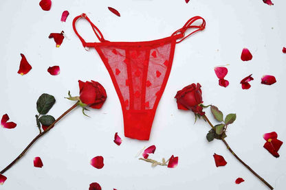 Lace Thin String High Cut Transparent Sexy Net Panty