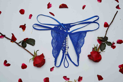 Feminique Lace women's Erotic Panties with Pearl