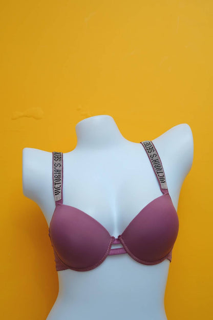 Victoria Secret Crystal Strap Bra & Thong Set